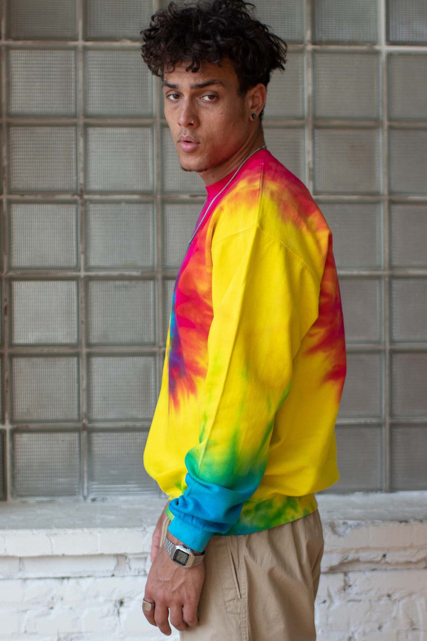 Rainbow Swirl Tie Dye Sweatshirt