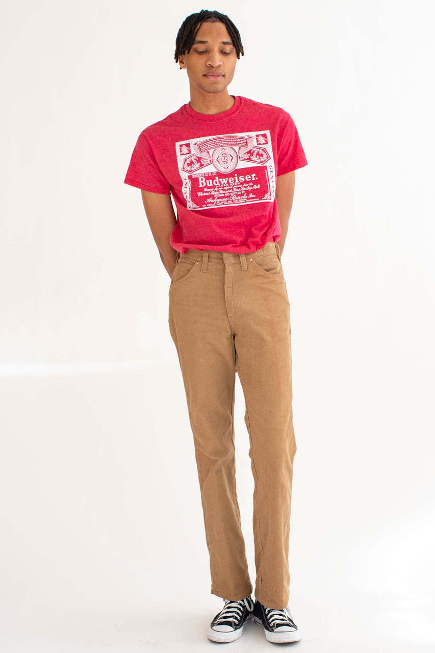 Red Budweiser Label T-Shirt