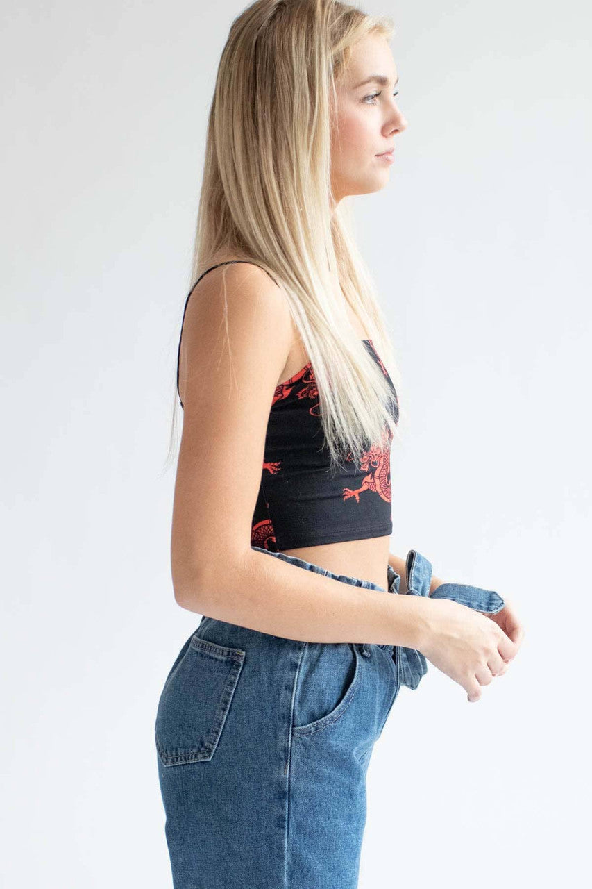 Red Dragon Crop Cami