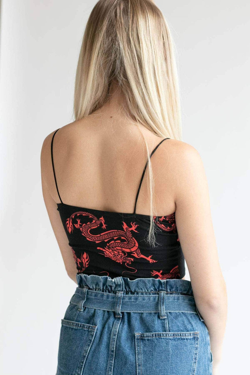 Red Dragon Crop Cami