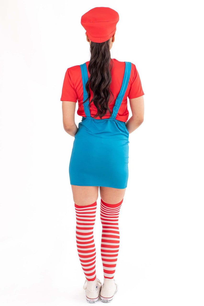 Red Girl Plumber Costume