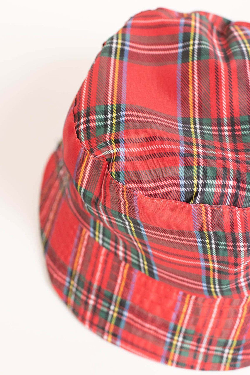 Red Plaid Bucket Hat