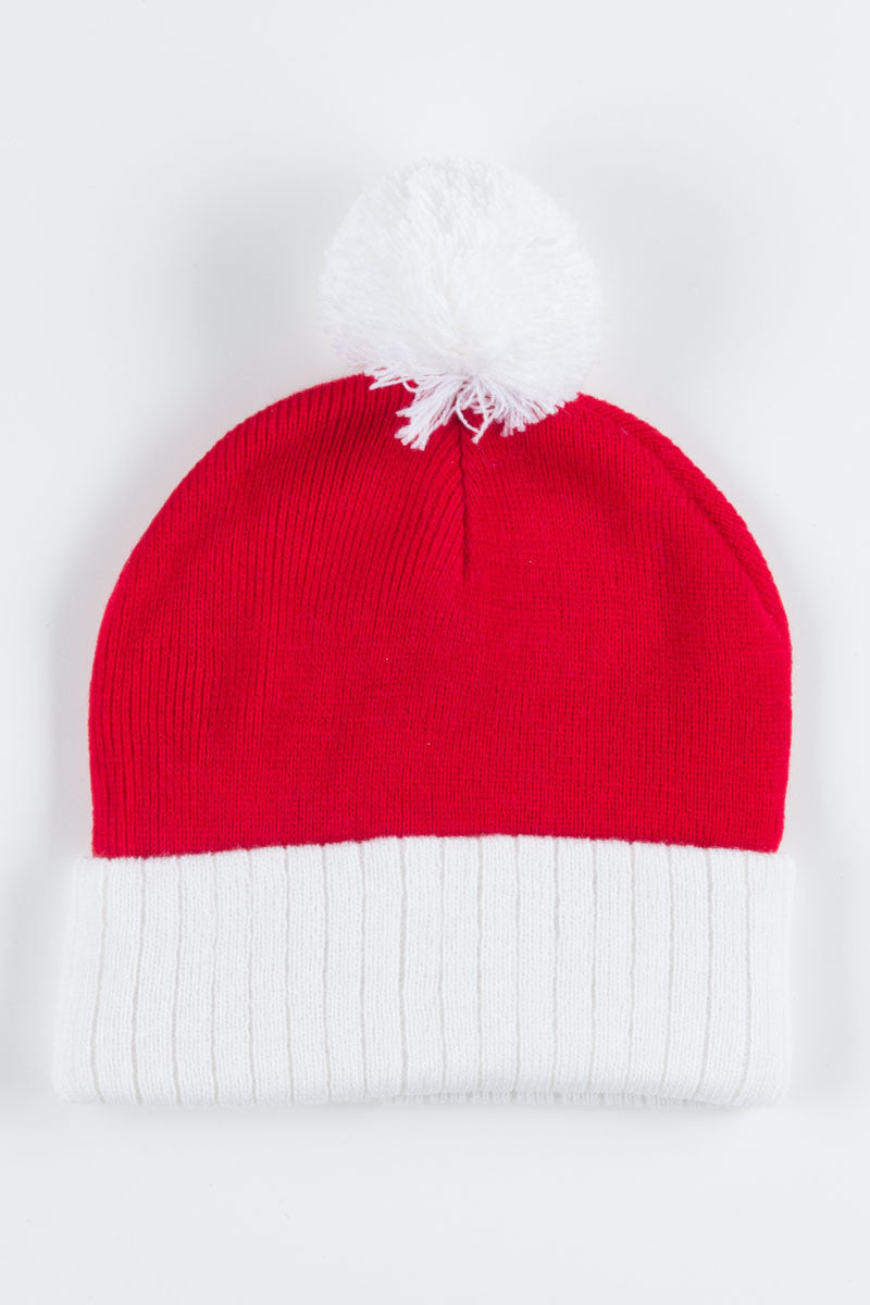 Red Santa Pom Beanie