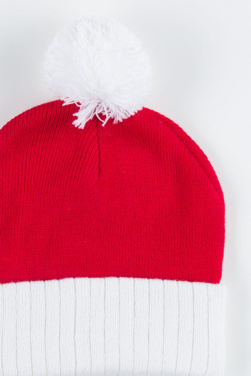 Red Santa Pom Beanie
