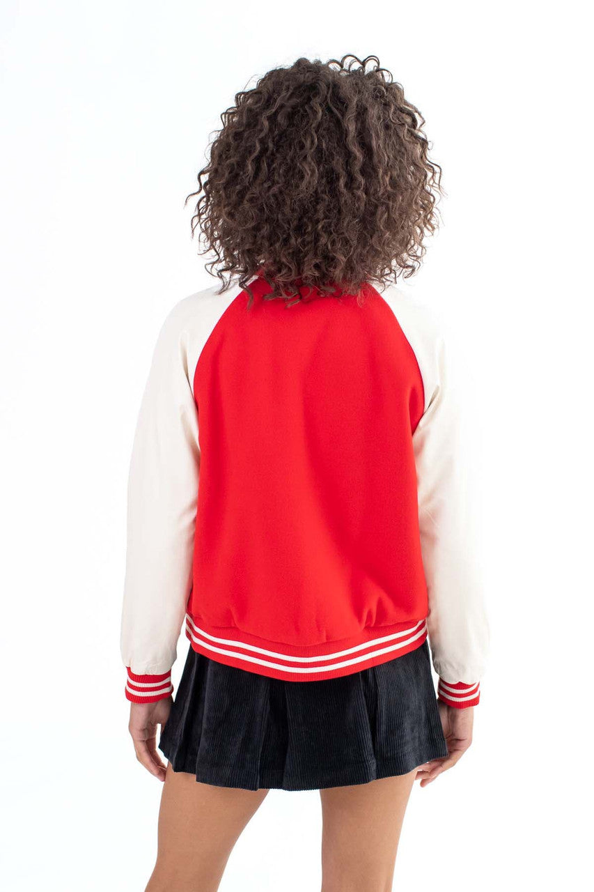Red Varsity B Jacket