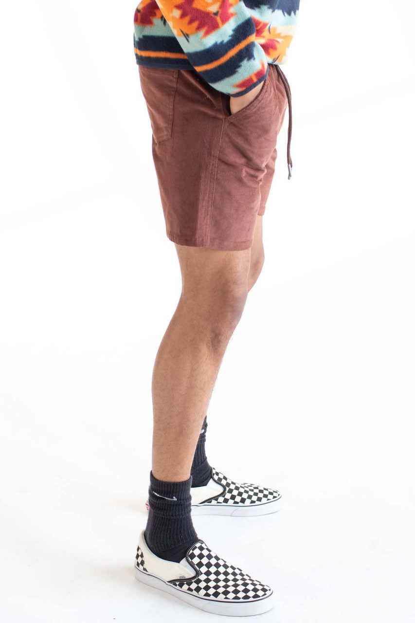 Root Beer Corduroy Shorts
