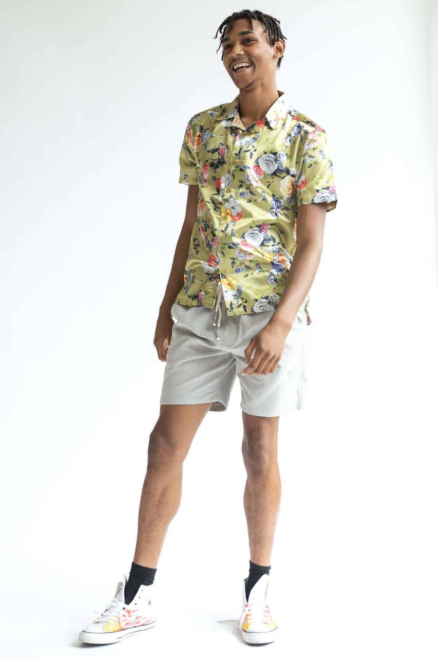 Rose Garden Silky Camp Shirt