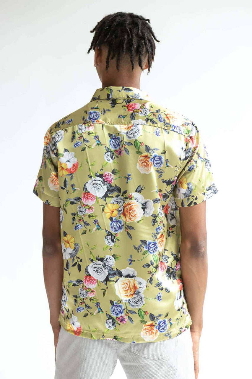 Rose Garden Silky Camp Shirt