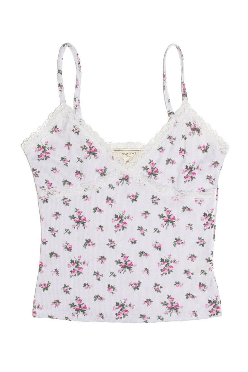 Rose Bouquet Lace Trim Cami