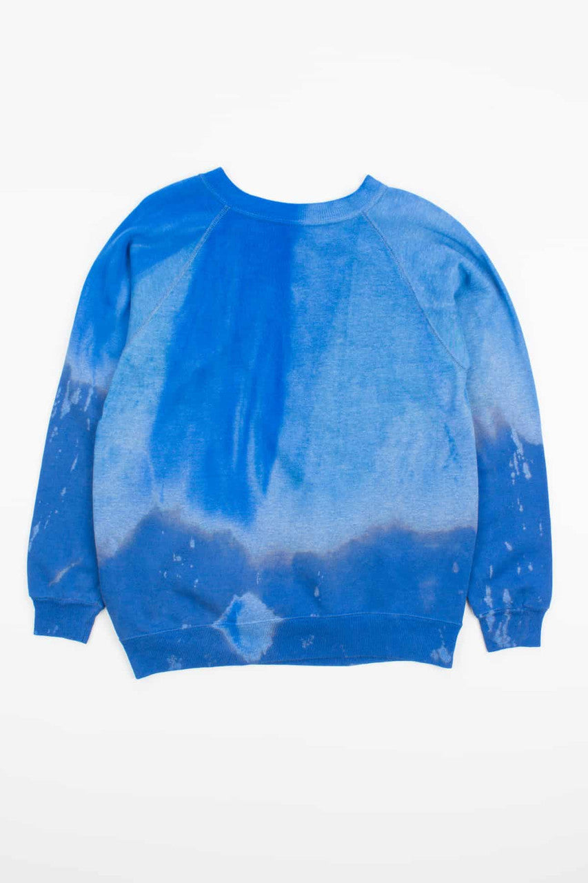Royal Blue Bleached Dipped Vintage Sweatshirt