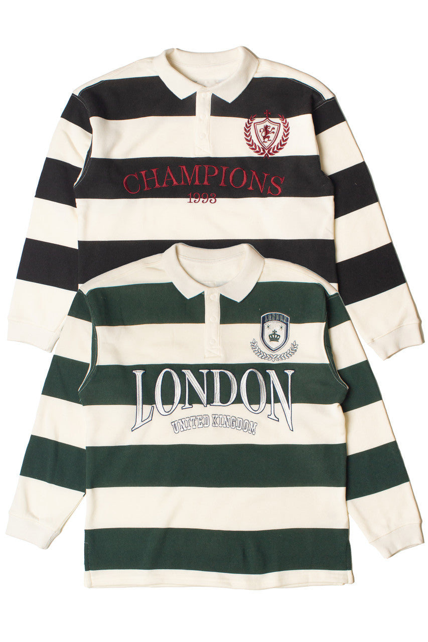 Embroidered Rugby Sweatshirt