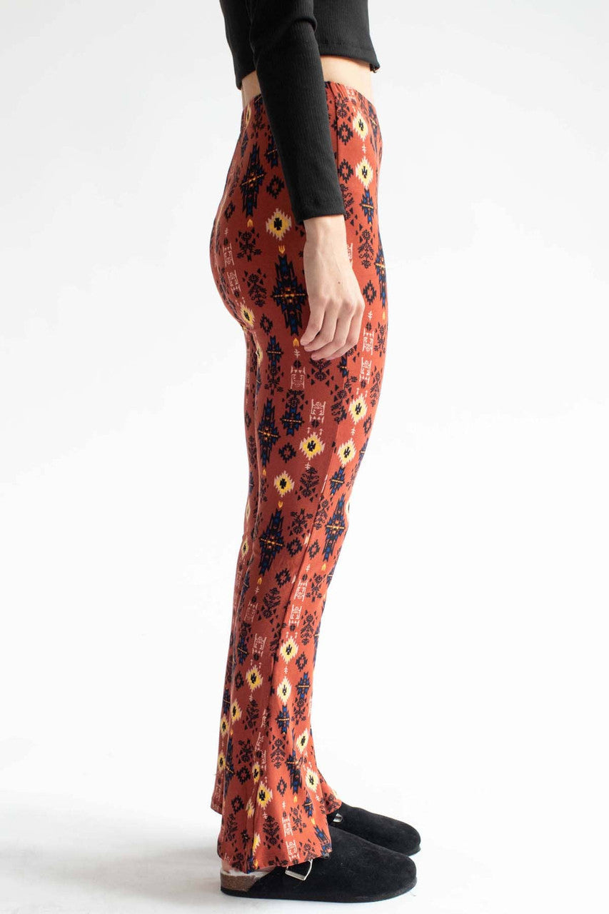 Rusted Desert Flower Bell Bottoms