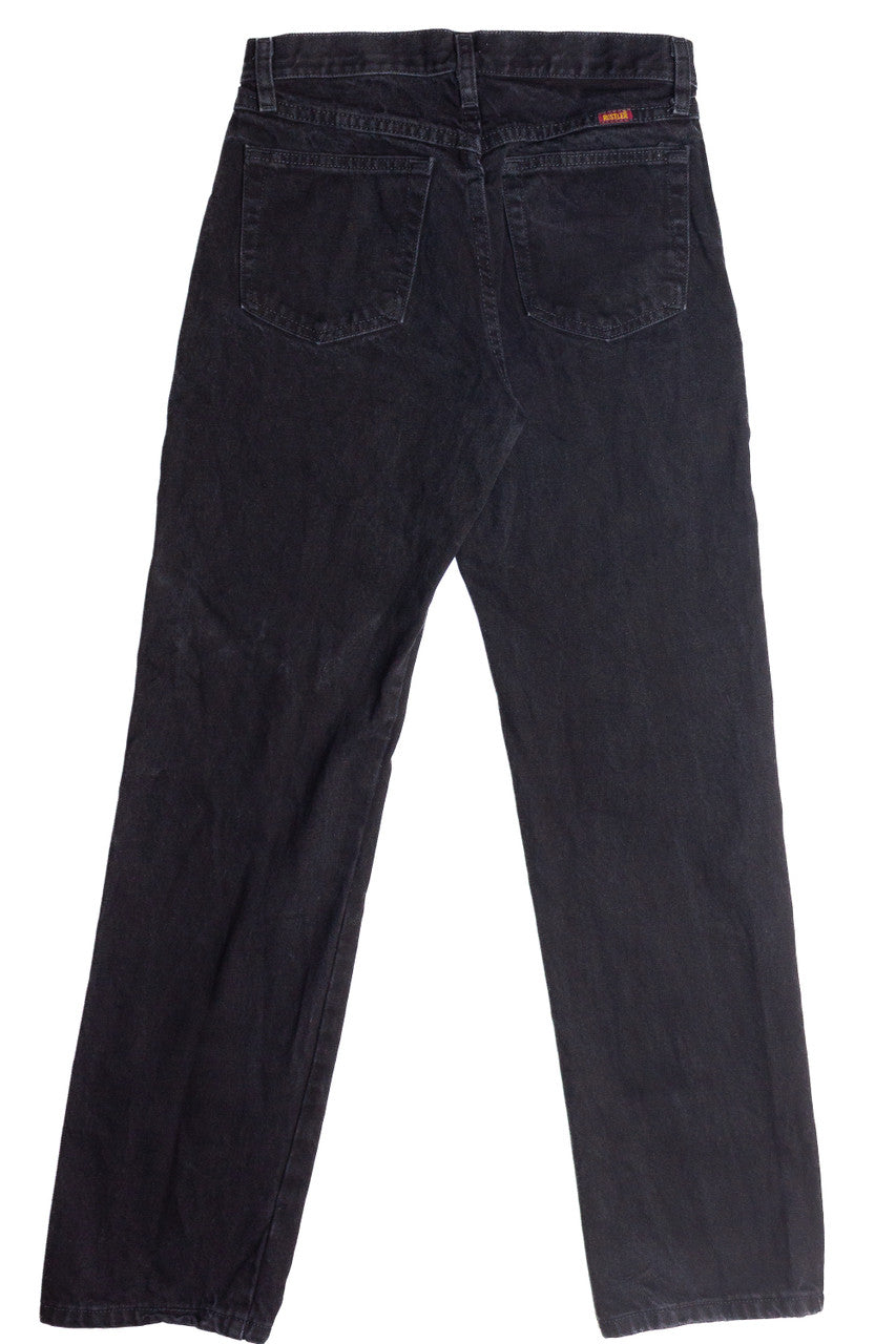 Vintage Black Rustler Straight Leg Jeans