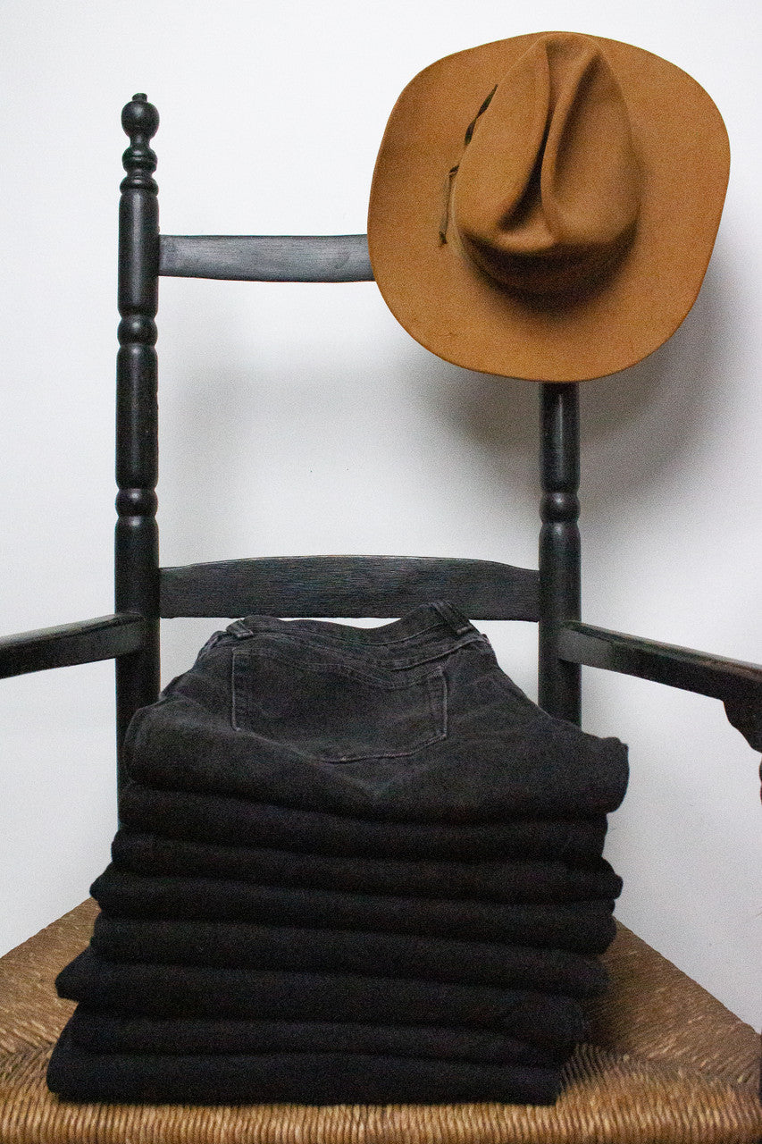 Vintage Black Rustler Straight Leg Jeans