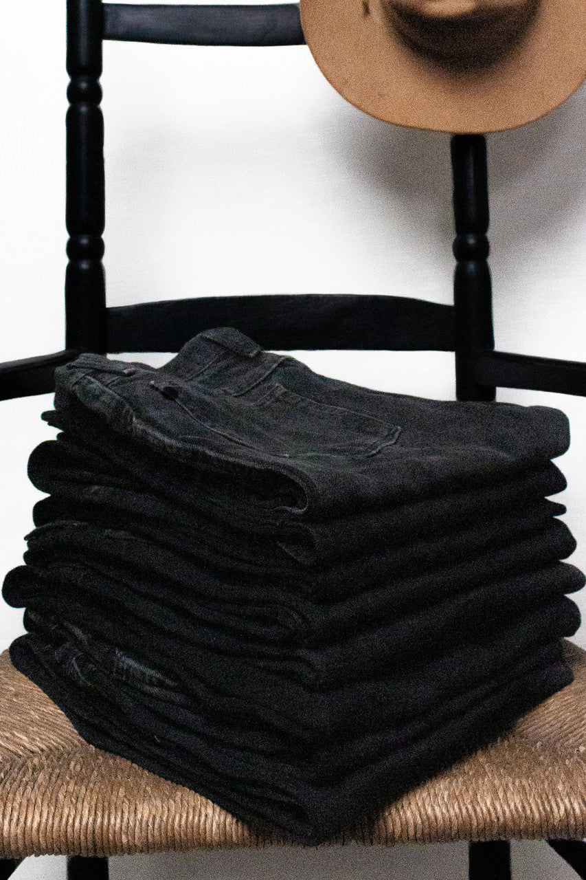 Vintage Black Rustler Straight Leg Jeans