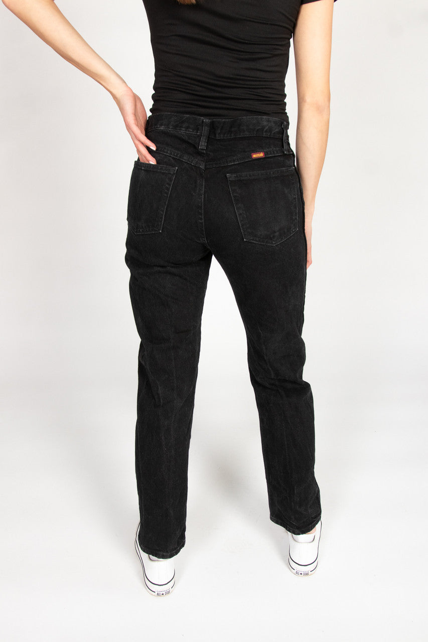 Vintage Black Rustler Straight Leg Jeans