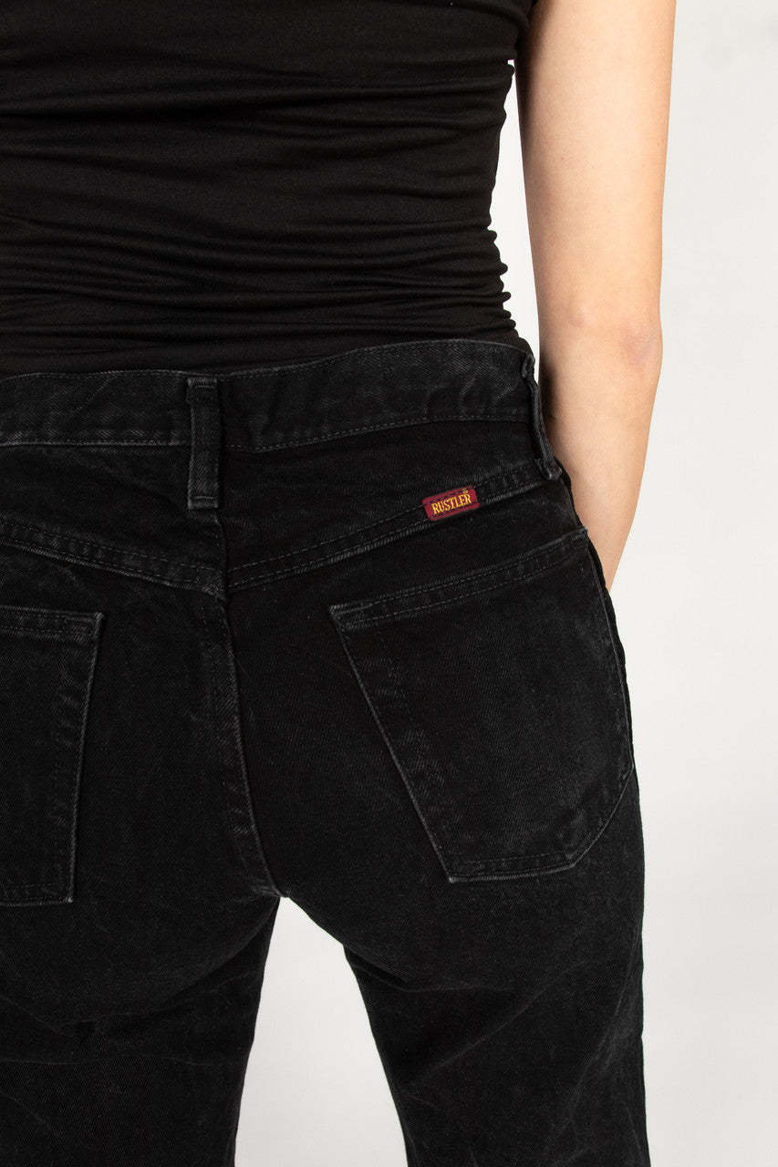 Vintage Black Rustler Straight Leg Jeans