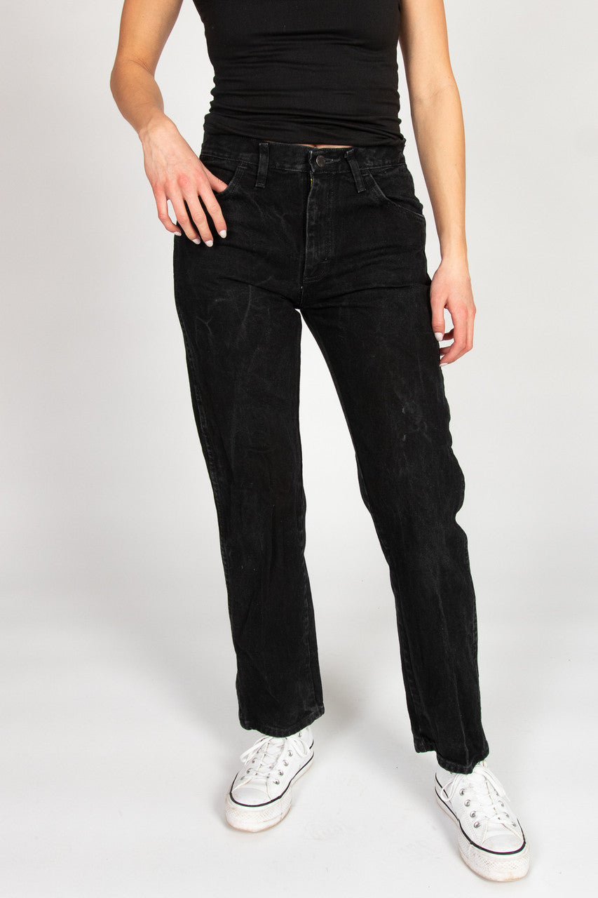 Vintage Black Rustler Straight Leg Jeans