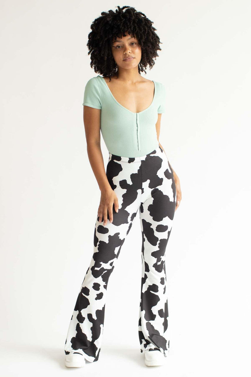 Sage Seamless Hook & Eye Ribbed Bodysuit