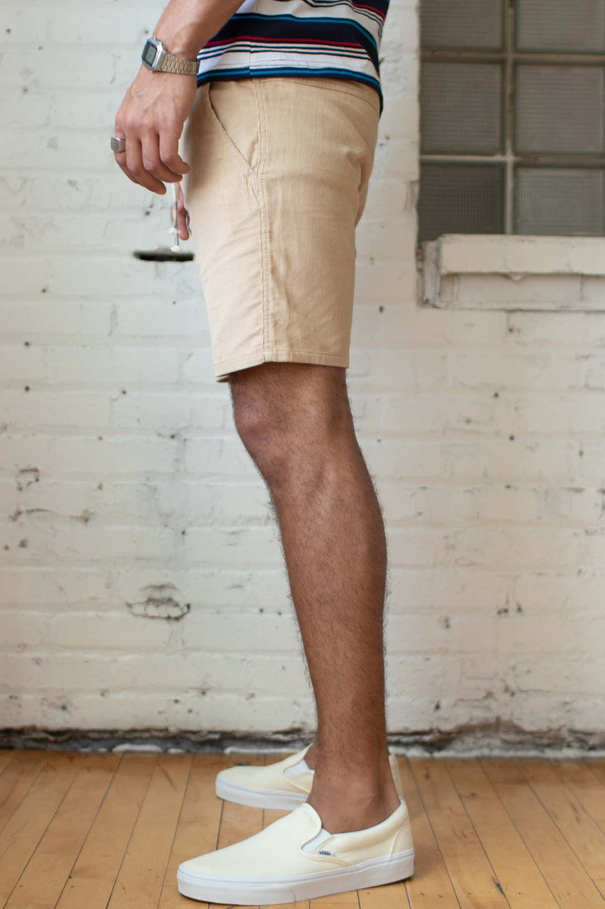 Khaki Corduroy Shorts