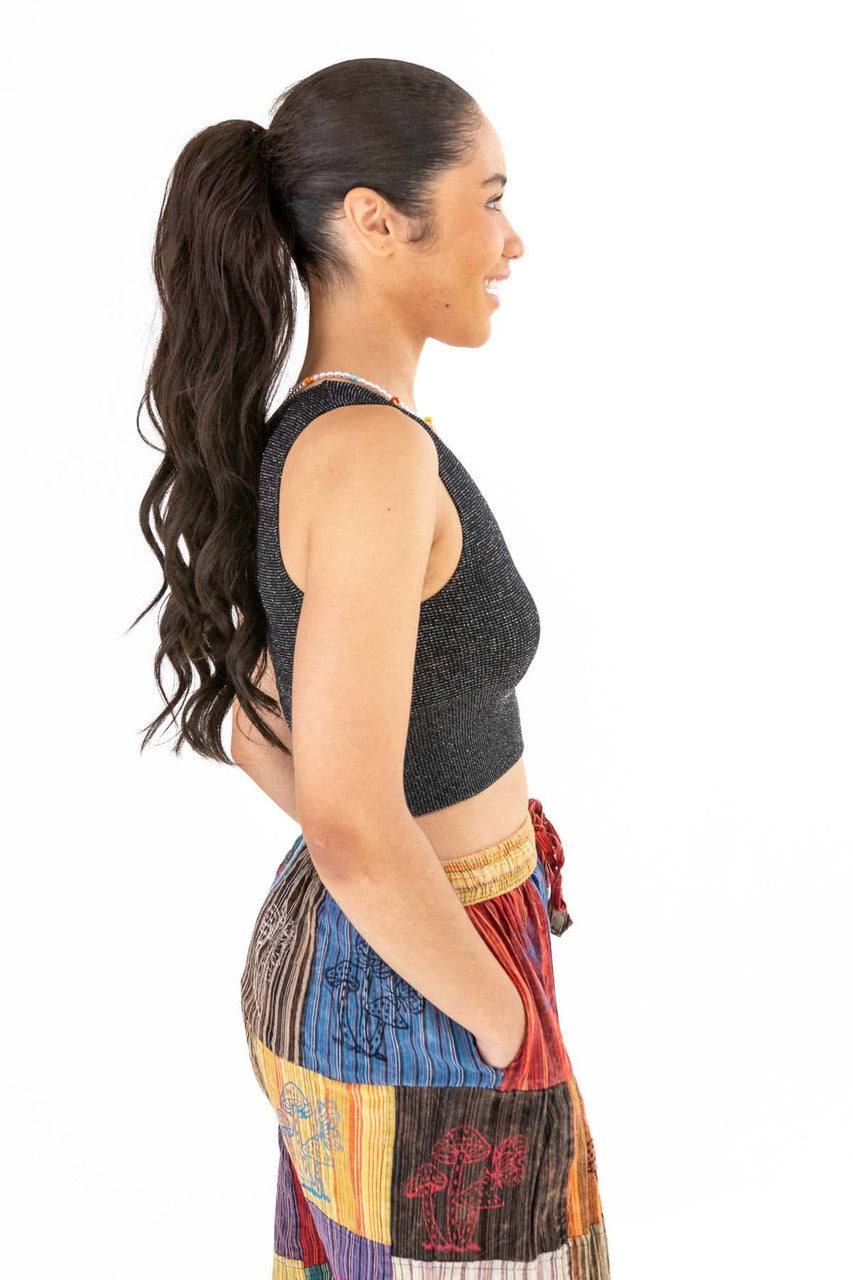 Seamless Lurex Deep V