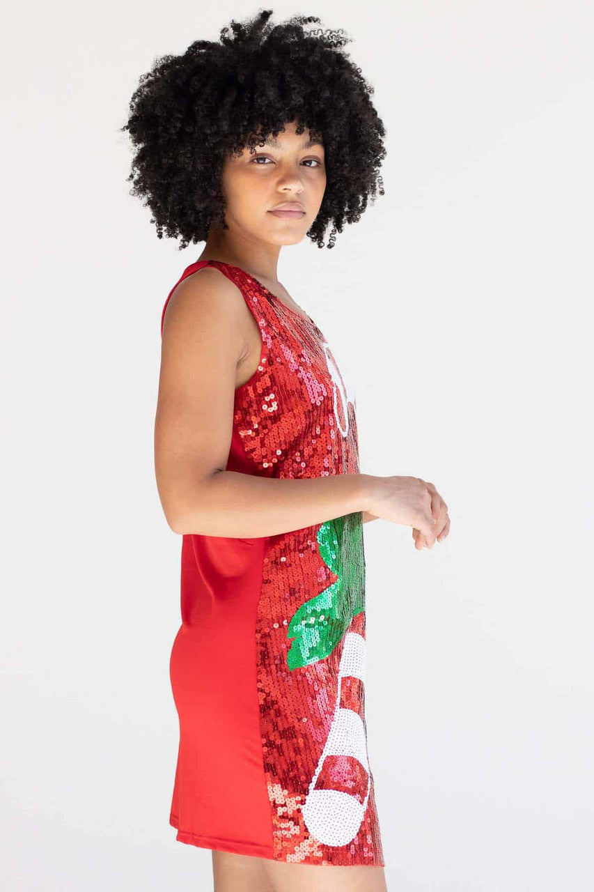 Sequin Candy Cane Dress