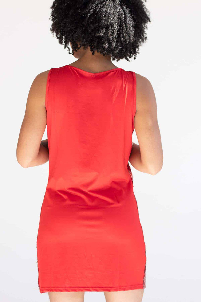 Sequin Candy Cane Dress