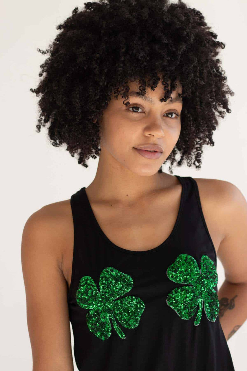 Sequin Shamrock Tank