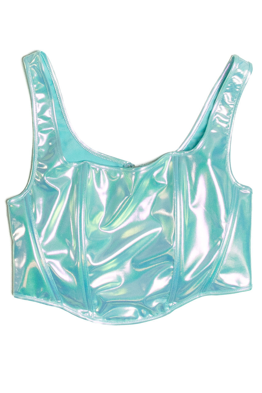 Mermaid Iridescent Corset Style Tank