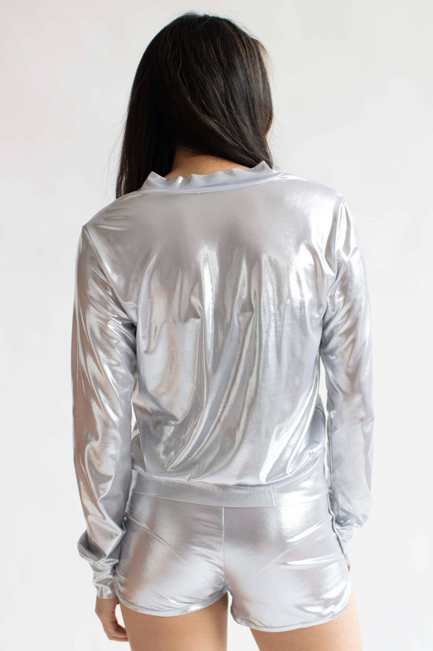 Silver Metallic Jacket 2