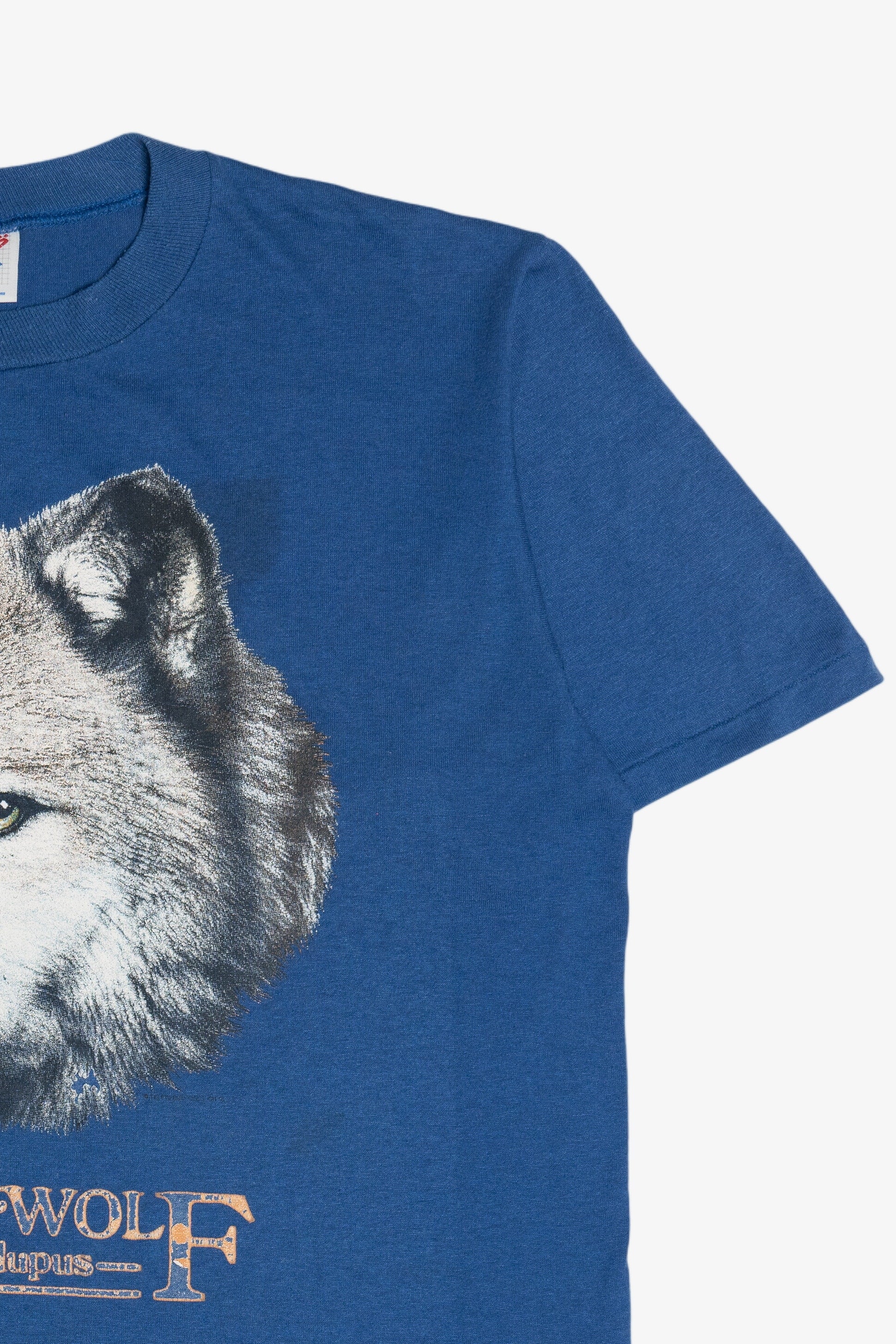 Vintage "Grey Wolf" Canis Lupus" Single Stitch T-Shirt (1990s)
