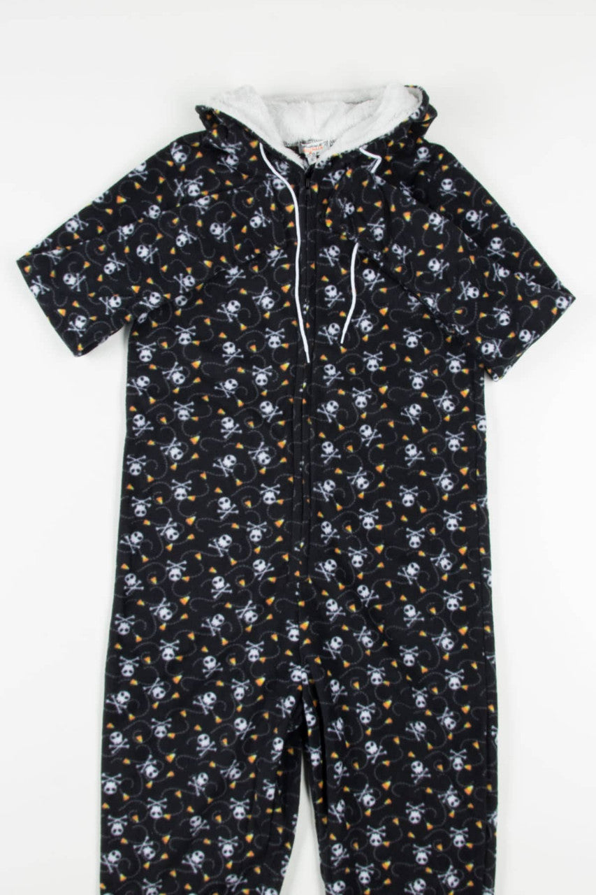 Skulls & Candy Corn Onesie Pajamas