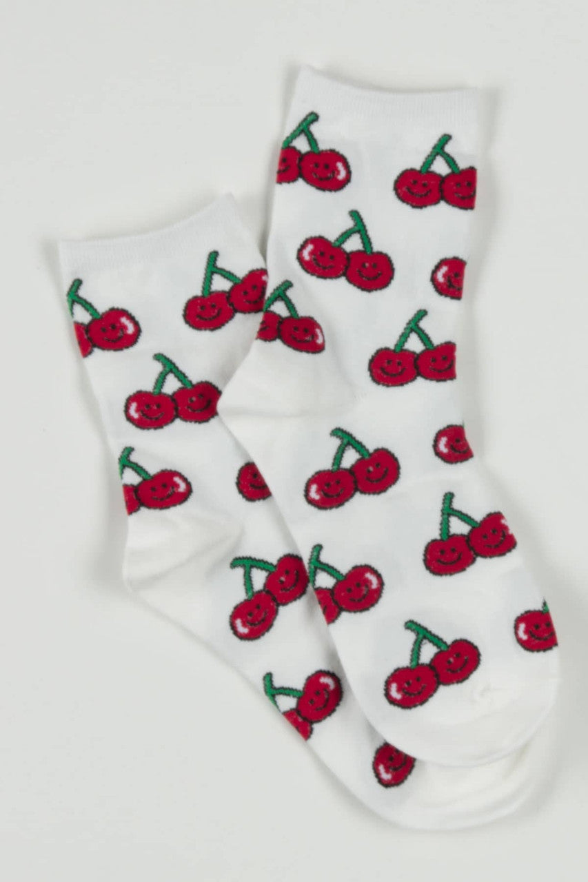 Smiling Cherries Socks