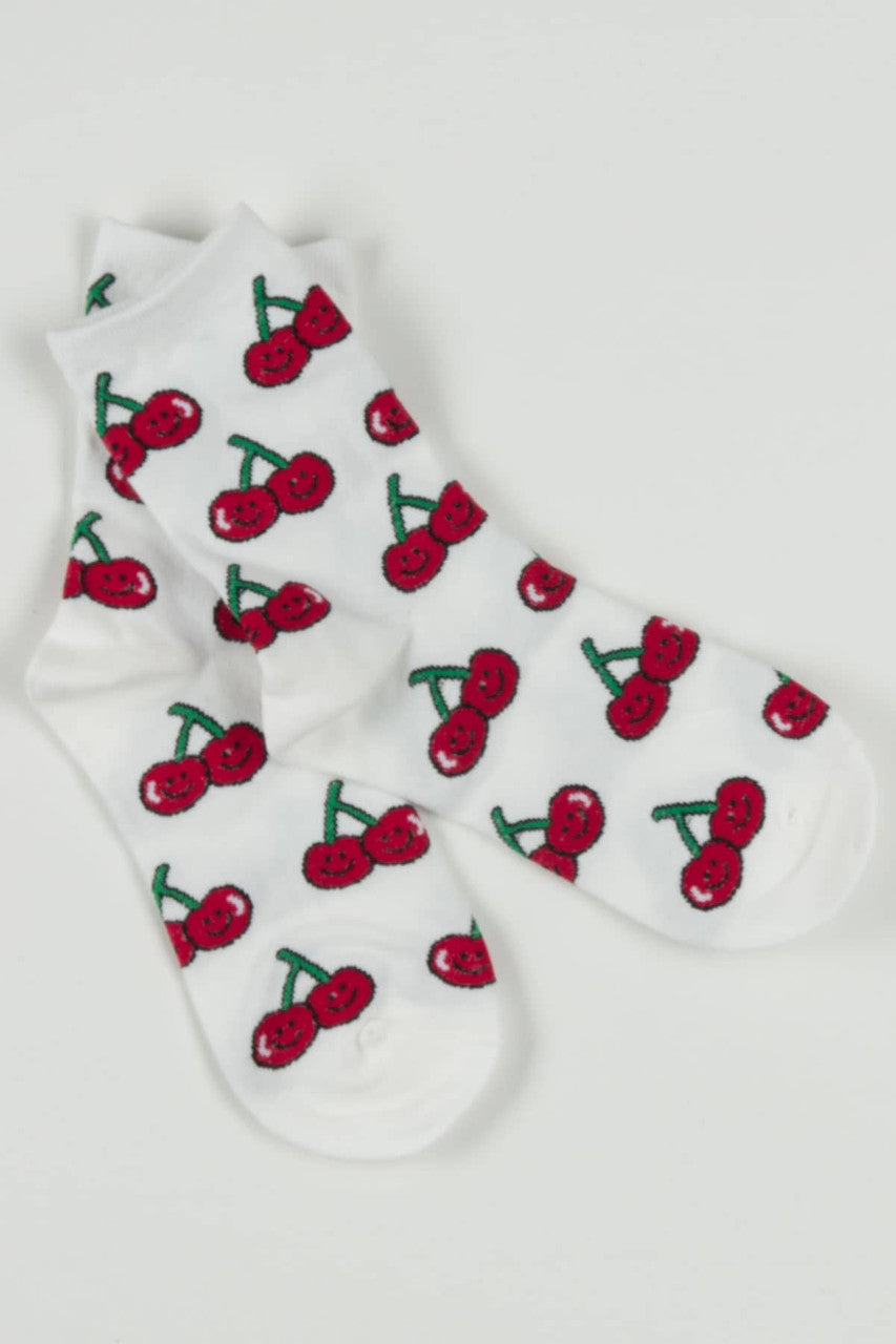 Smiling Cherries Socks