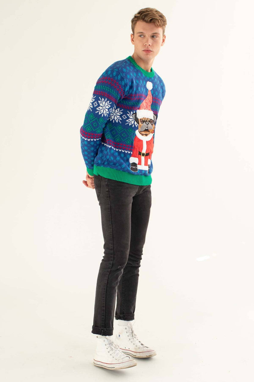 Smoking Santa Pug Sweater