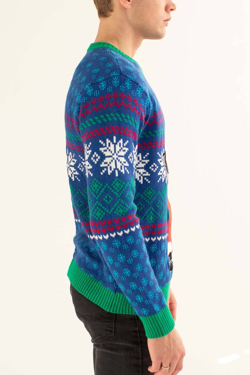 Smoking Santa Pug Sweater