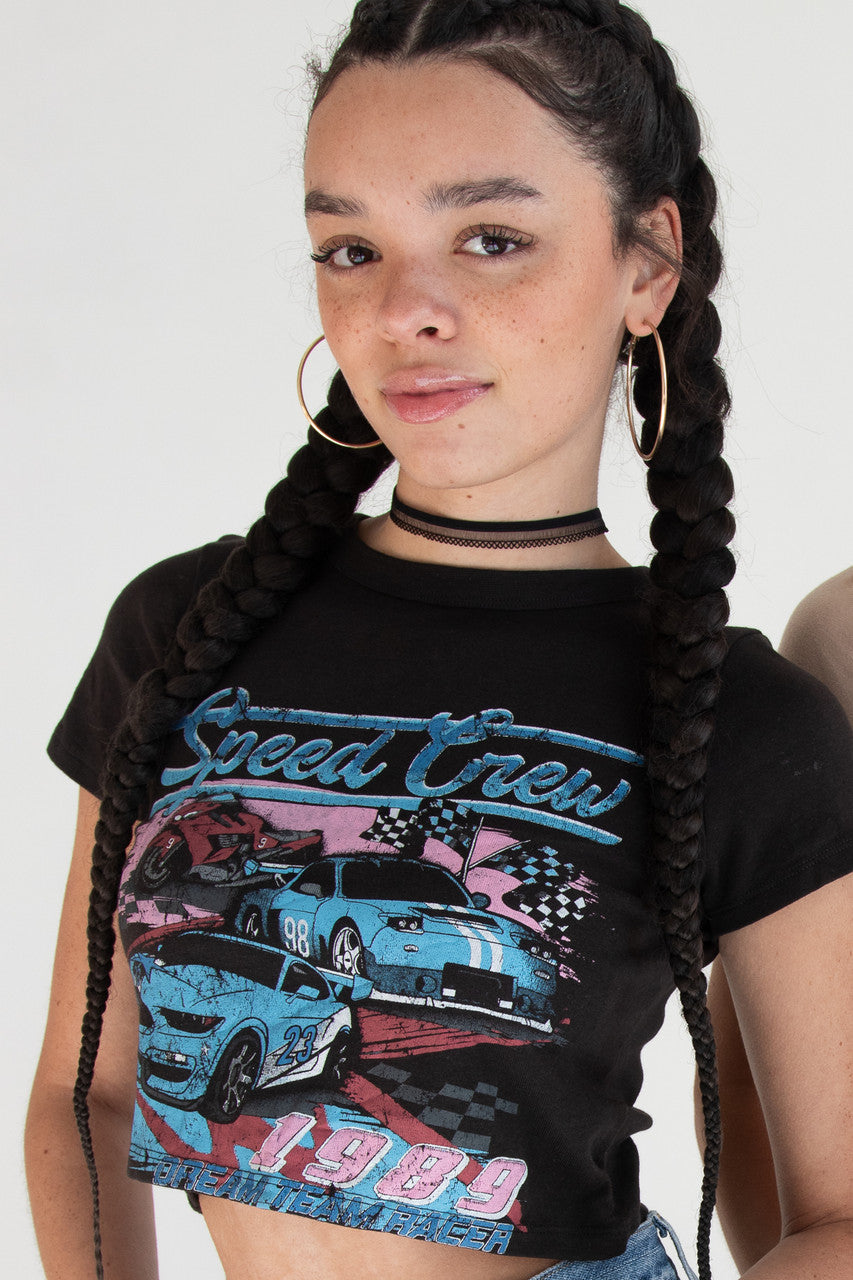 Speed Crew 1989 Crop Top T-Shirt