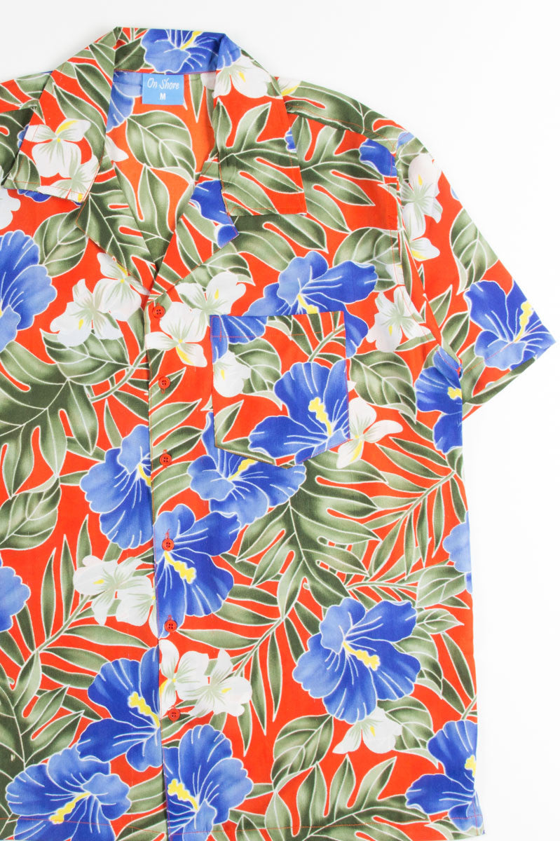 Stained Glass Hibiscus Hawaiian Shirt