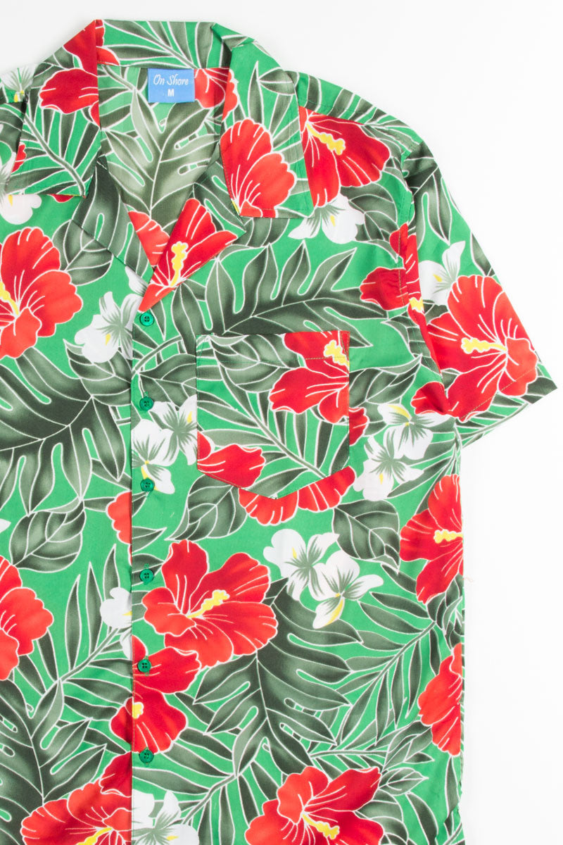 Stained Glass Hibiscus Hawaiian Shirt