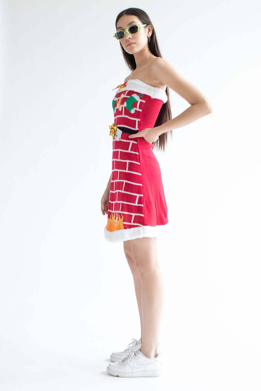 Strapless Christmas Hearth Dress