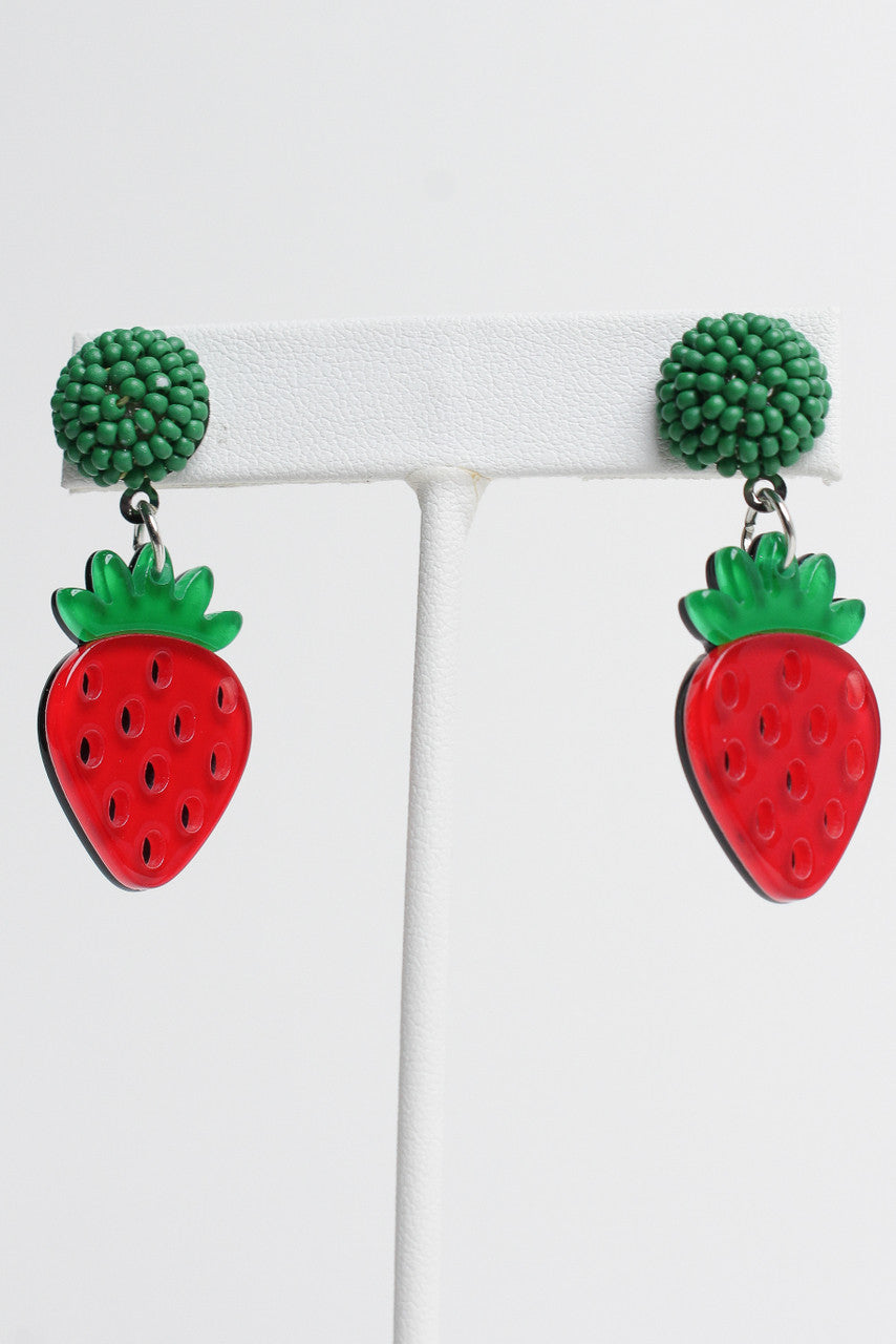 Summer Strawberry Earrings