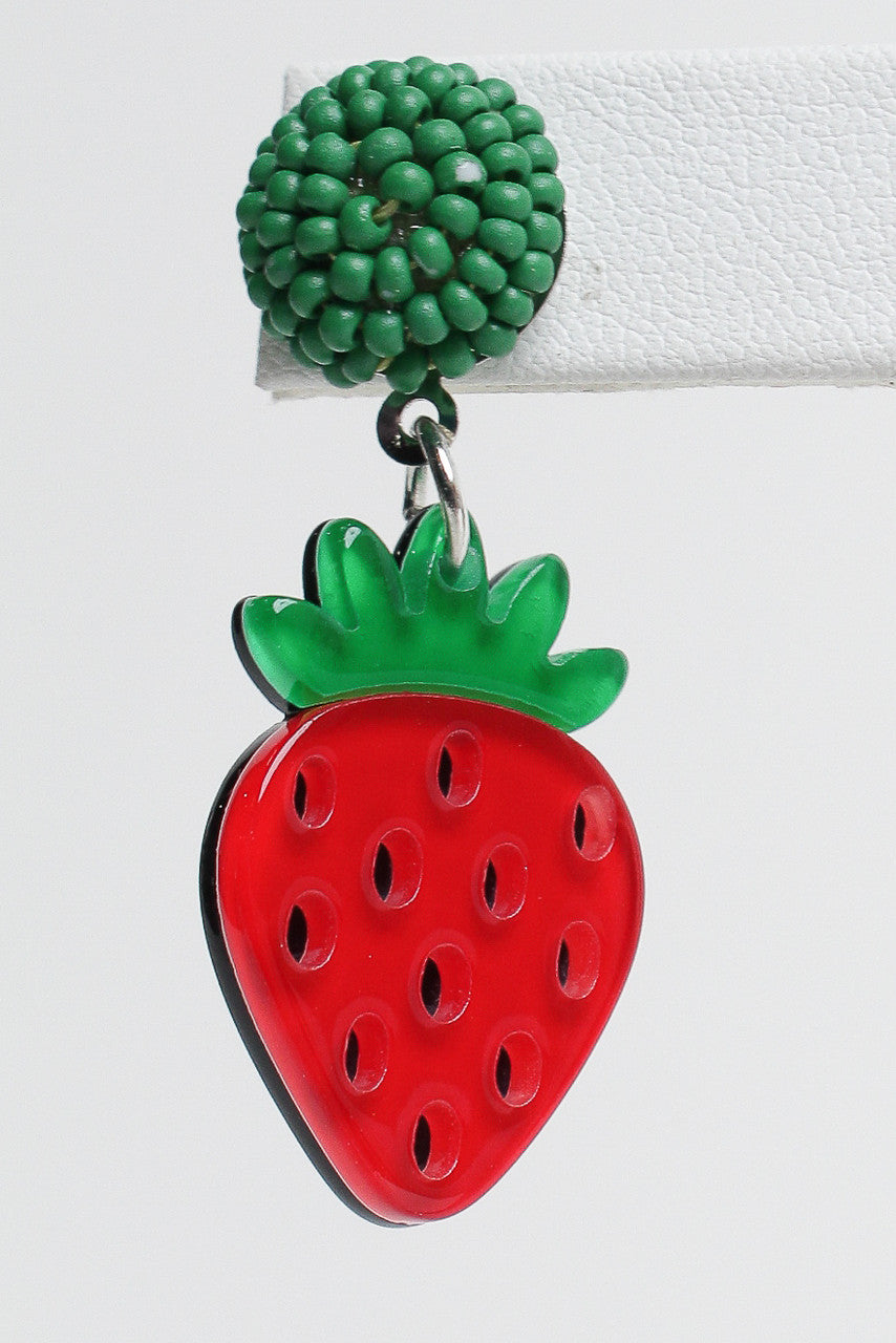 Summer Strawberry Earrings