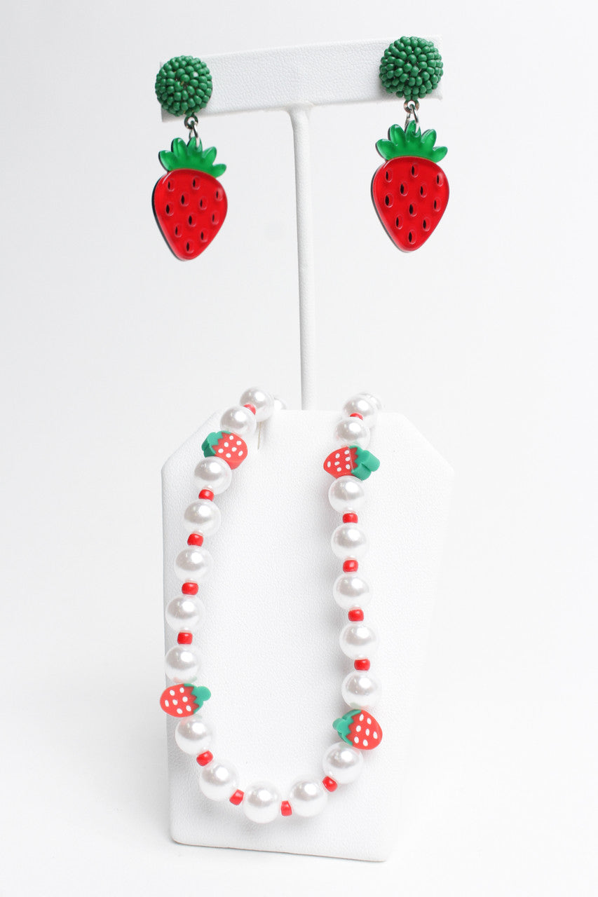 Summer Strawberry Earrings