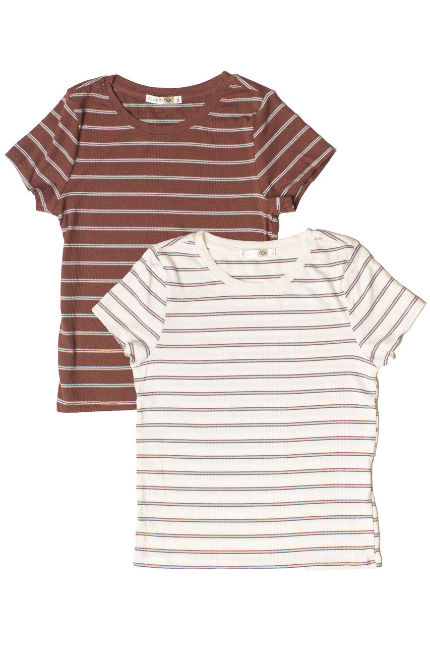 Ribbed Striped Tee