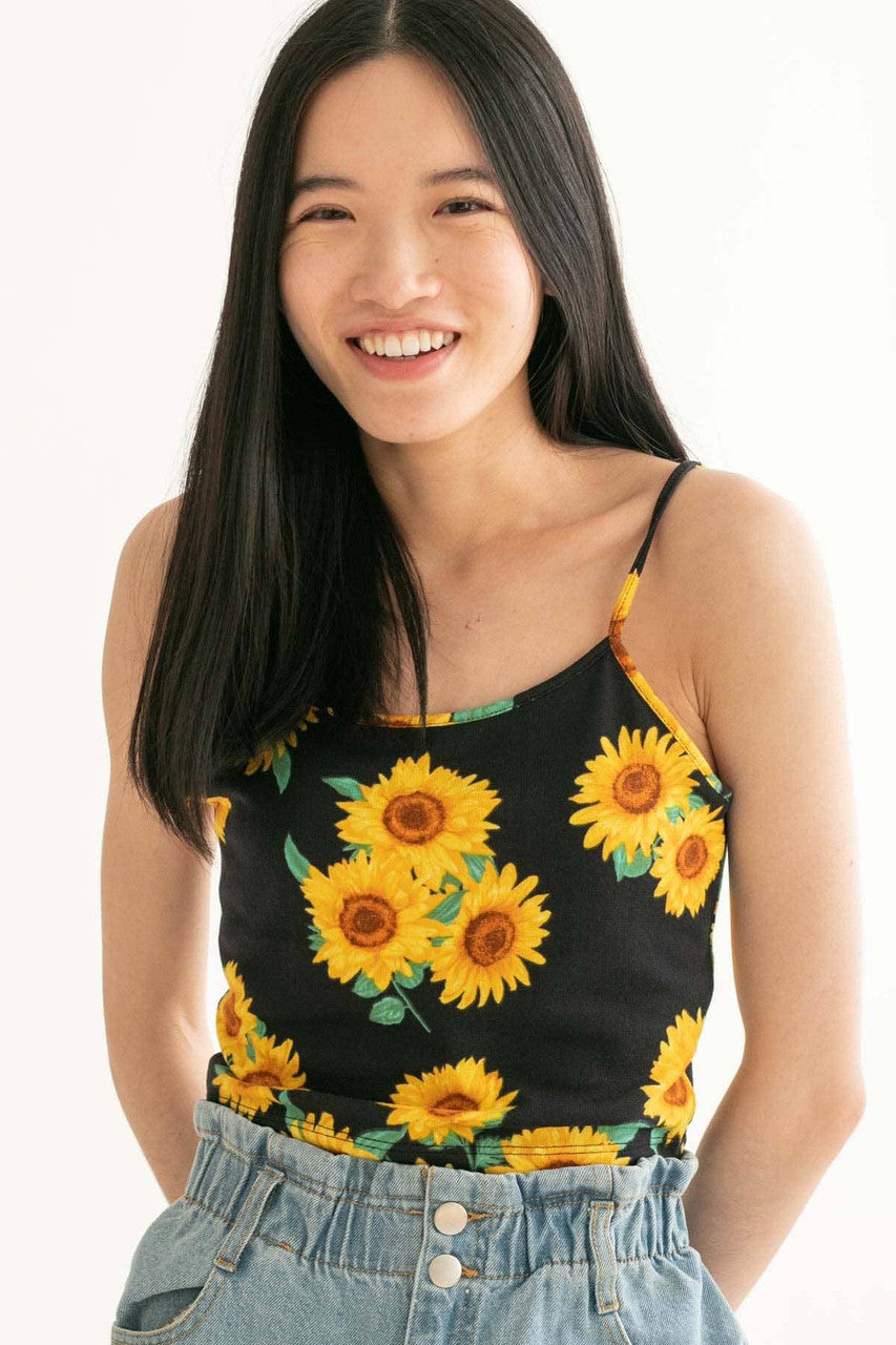 Sunflowers Crop Cami