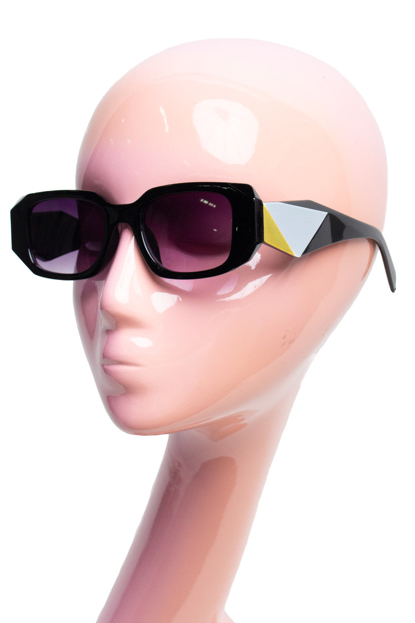 Geometric Detail Sunglasses