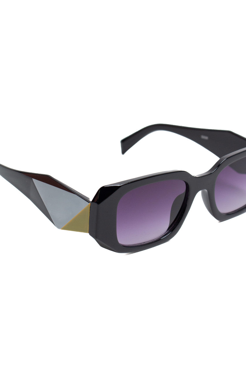 Geometric Detail Sunglasses