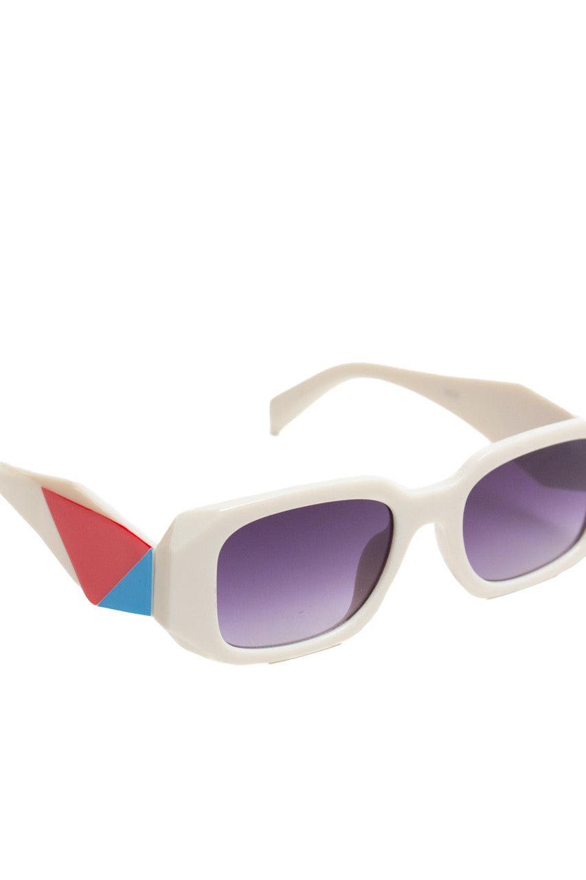Geometric Detail Sunglasses