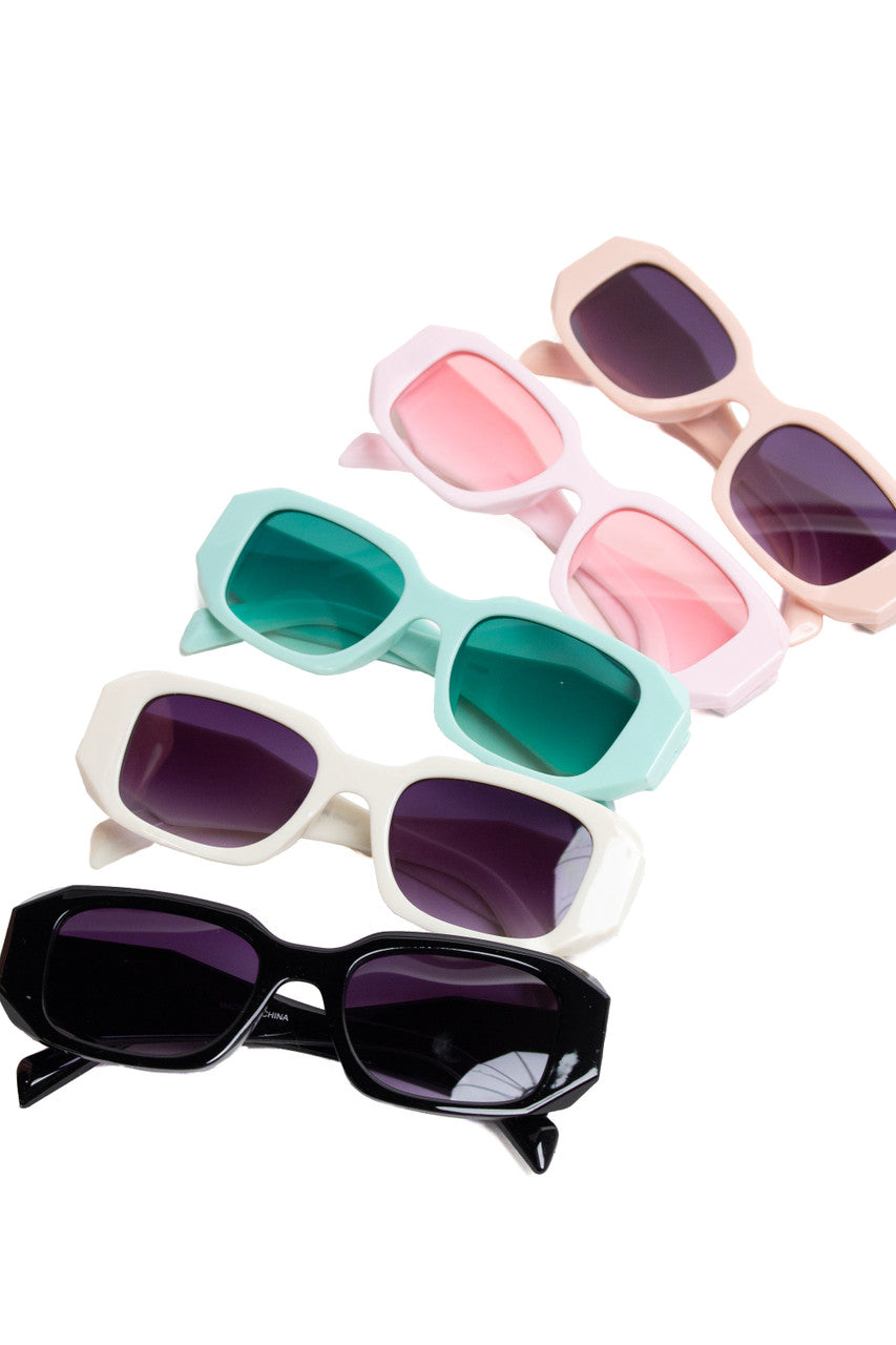 Geometric Detail Sunglasses