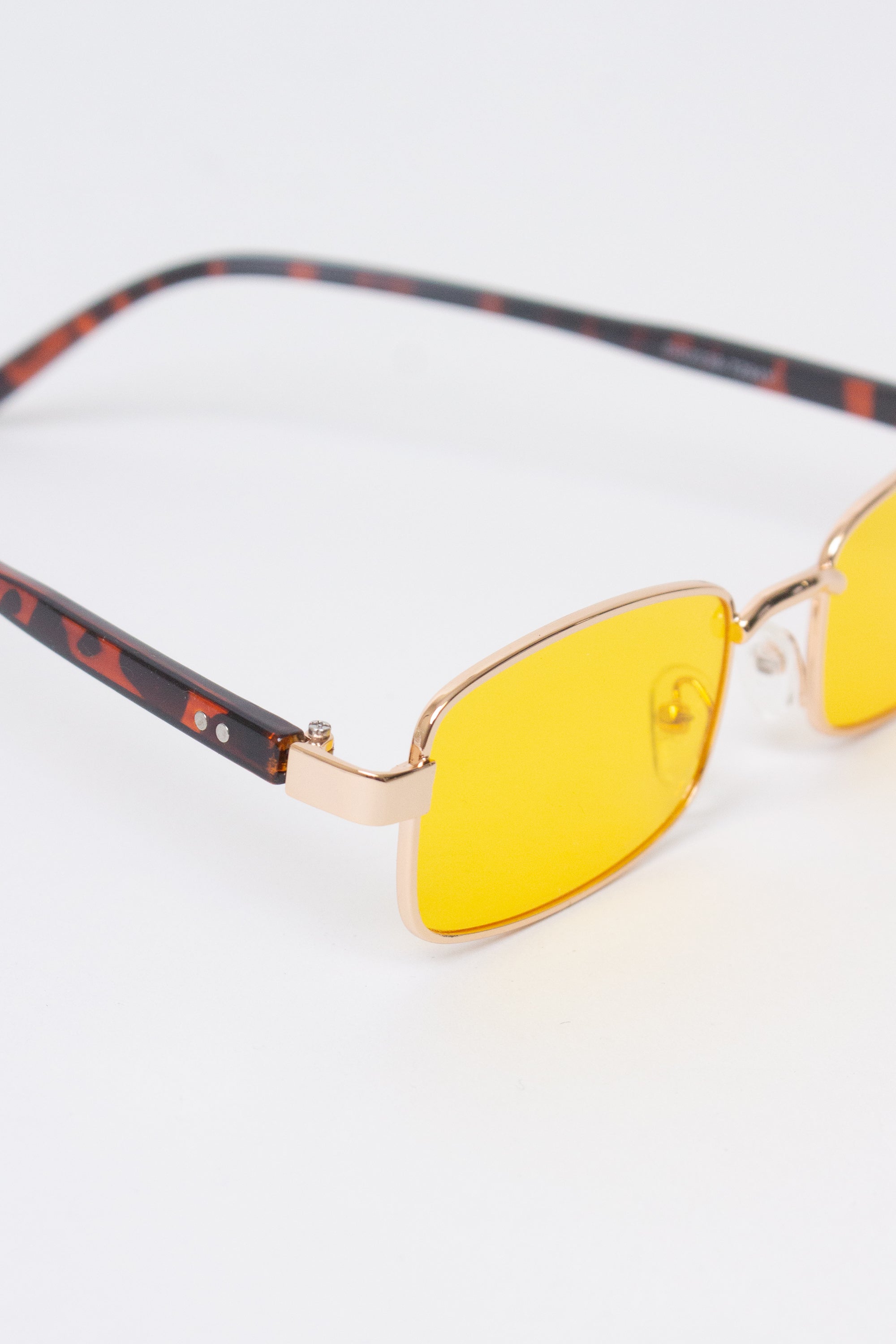 Yellow Rectangle Sunglasses